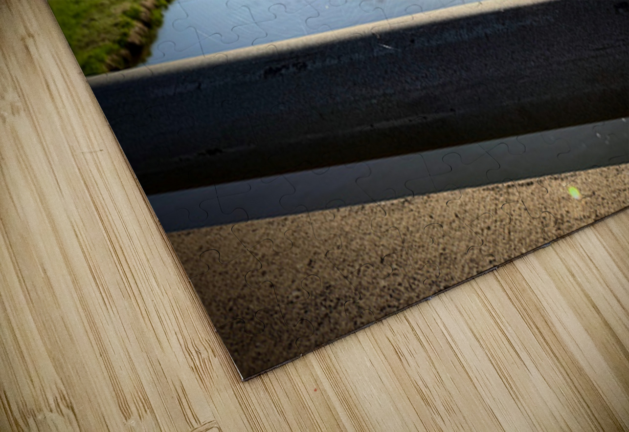 Spider Web on Bridge at Sunrise – Nature Framed in Stillness 1 Click4Pix Puzzle