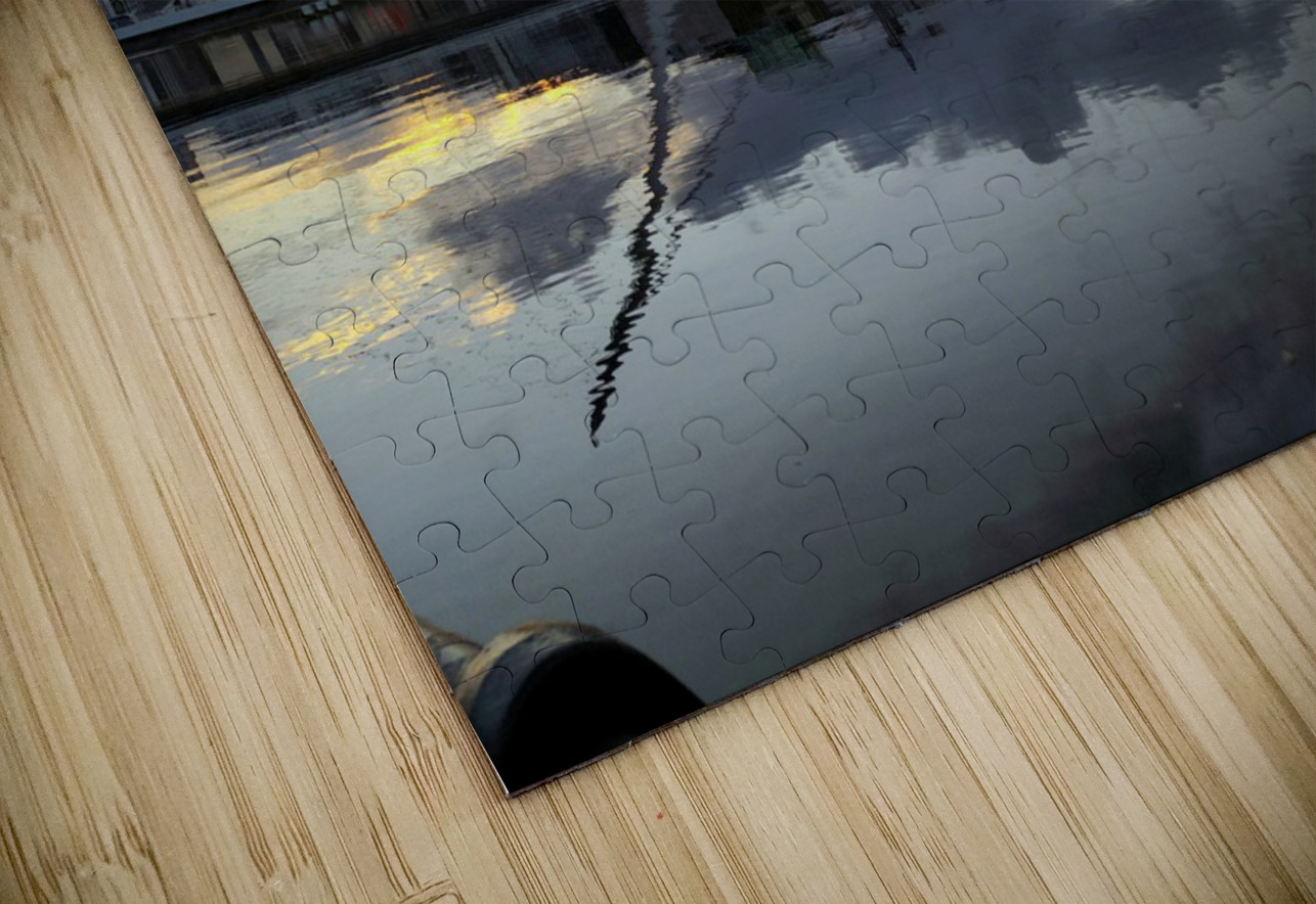 Calm Along River Quay 1 Click4Pix Puzzle