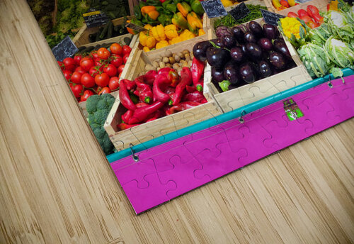 Farmers Market -- Vegetables Click4Pix puzzle