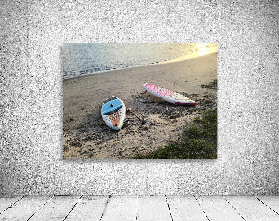 Shoreline Holds the Memory: Beached Paddle Board Wall Preview