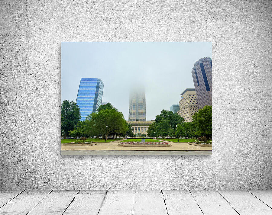 Skyscraper in the Mist Wall Preview