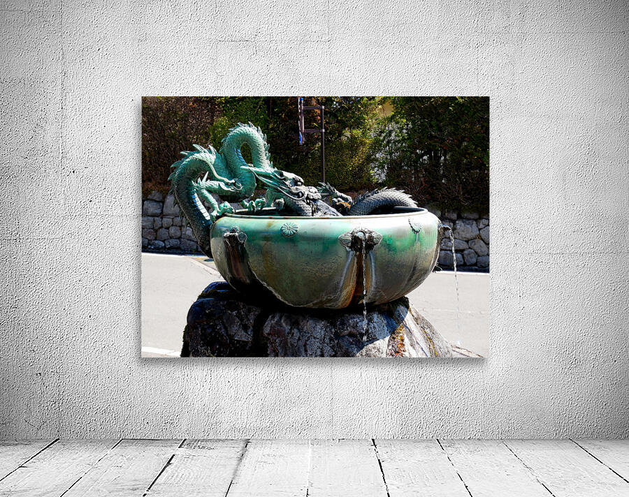 Dragon Bowl Sculpture Water Fountain Wall Preview