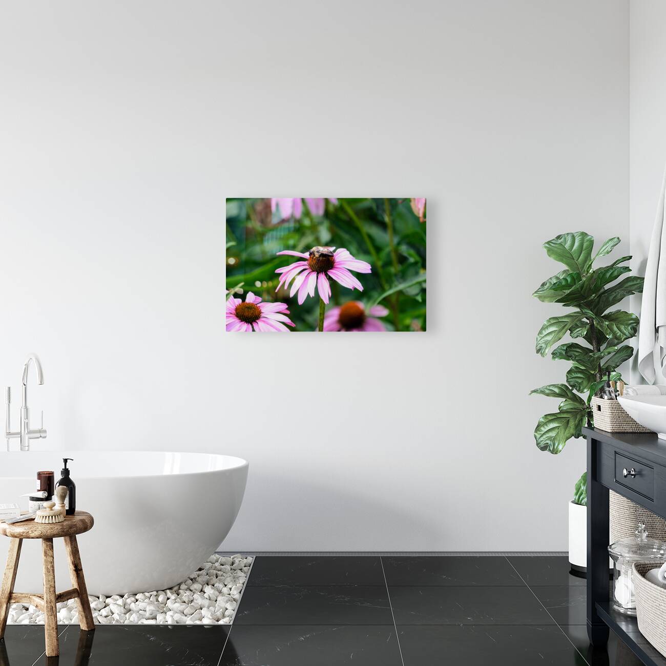 Wings of Purpose Petals of Peace: Coneflower Moment Reproduction