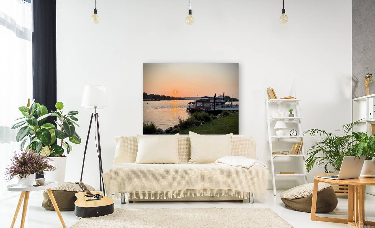 Evening Harbor: A Moment to Drift Reproduction