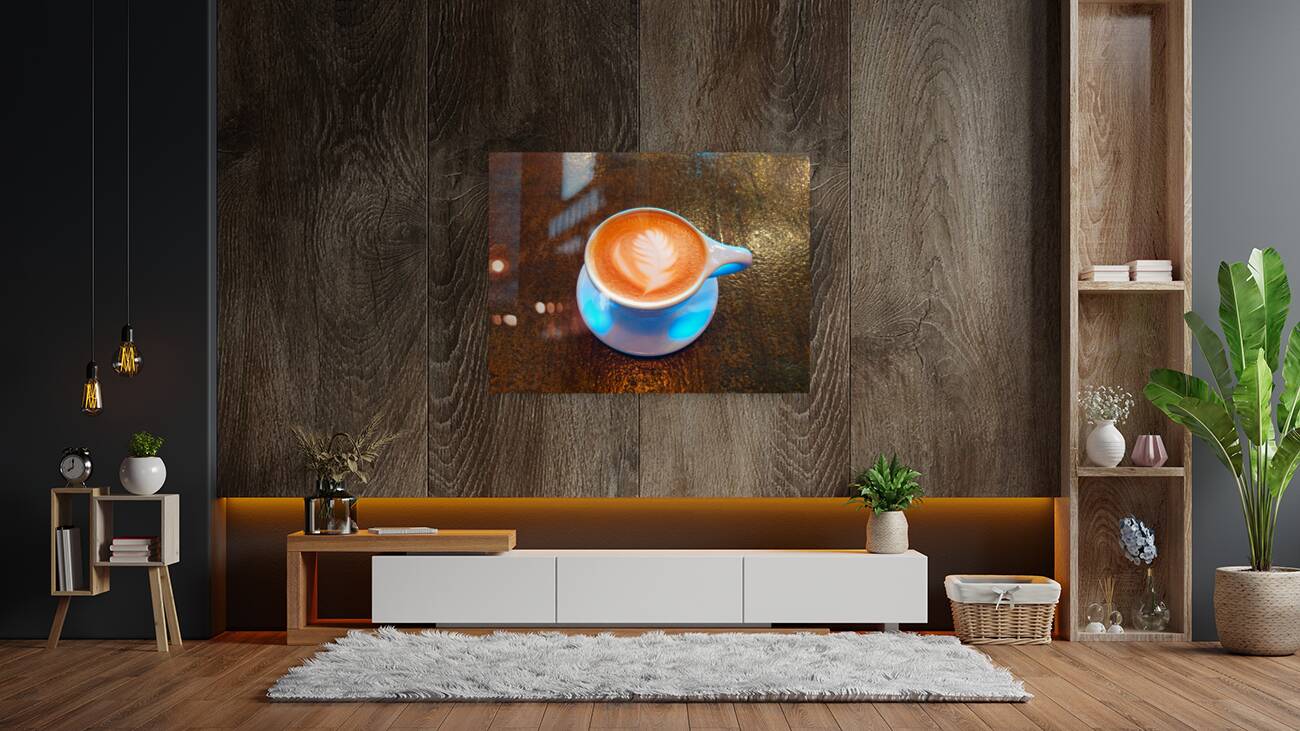 Frothy Feather Lavender Vanilla Latte Reproduction