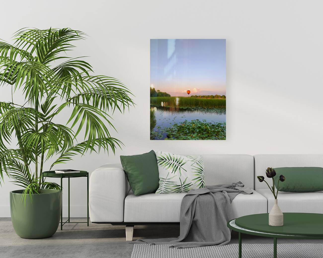 Balloon Over Long Lake Reproduction