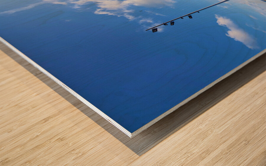 Barcelona Beach: Steps Toward Solace Wood print