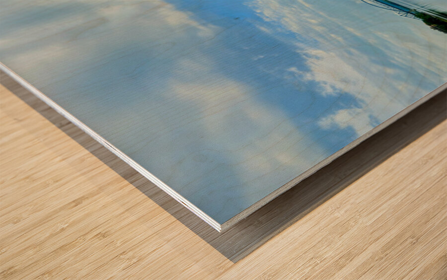 Reflections of a Sky We Once Knew Wood print