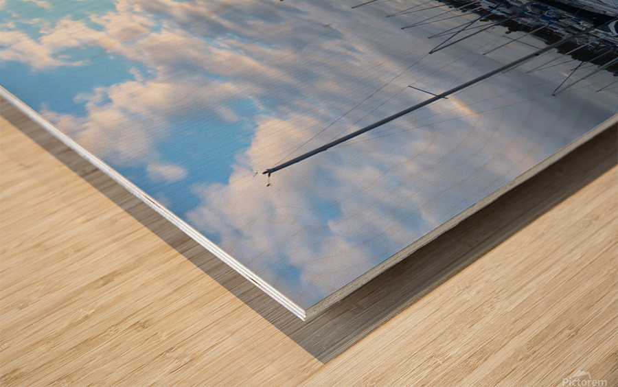 Anchored By Clouds Wood print