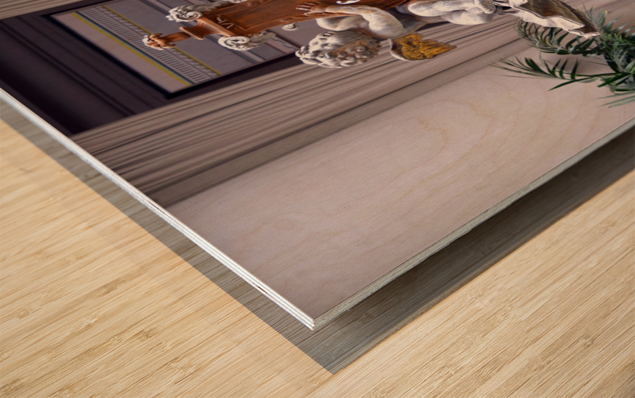 Angel Sculpture B Wood print