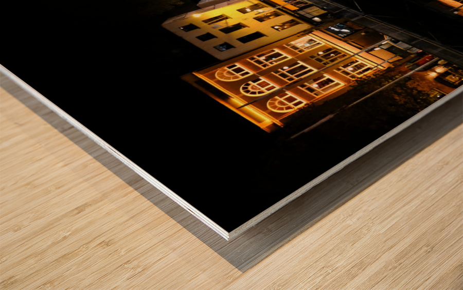 Dublin Dreams along River Quay 1B Wood print