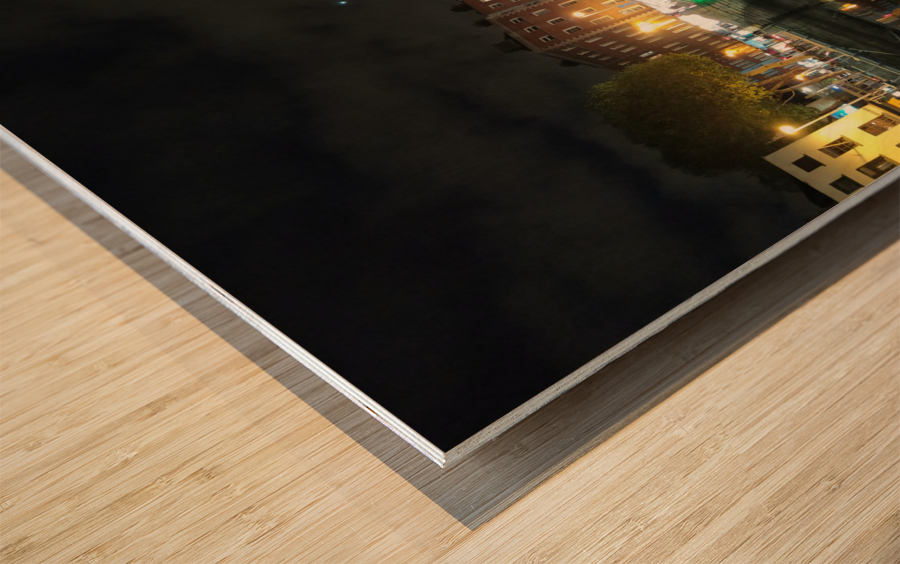 Dublin Dreams along River Quay 1C Wood print