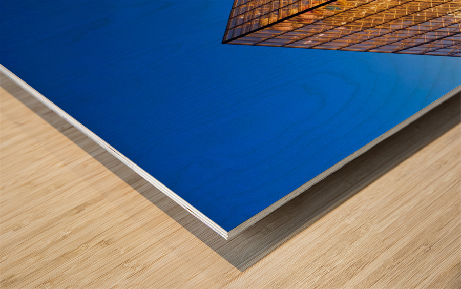 Evening Louvre 3 Wood print