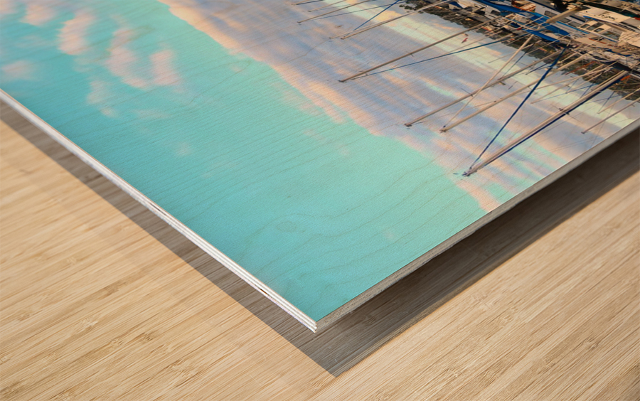 Sea of Boats Wood print