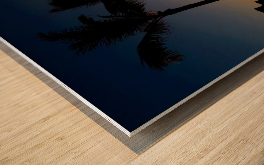 Hawaii Sunset 2 Wood print