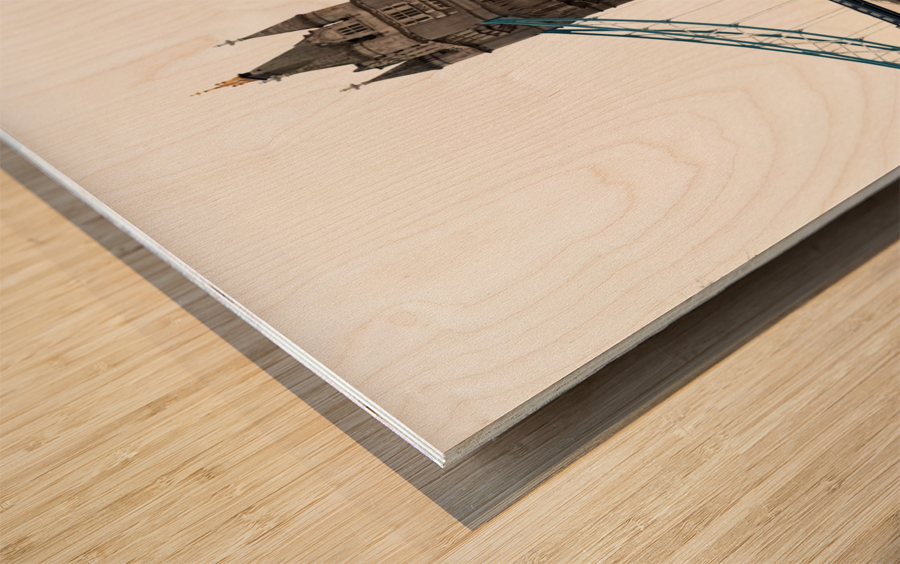 London Bridge Wood print