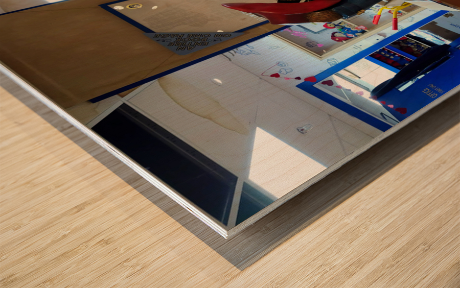 Paddington Bear Statue Wood print