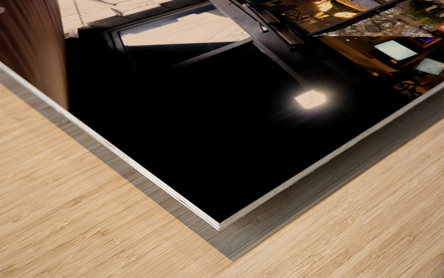 A Hard Rule at this Cafe Wood print