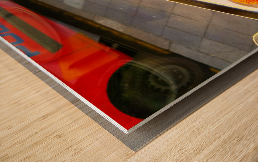 Bunuelas de Bacalao and Pimientos de Padron at Barrafina Wood print