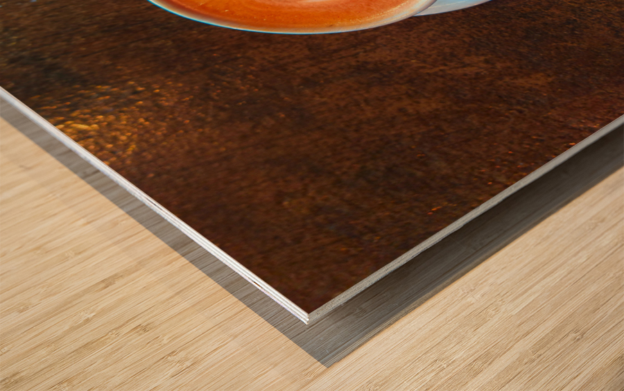 Frothy Feather Lavender Vanilla Latte Wood print